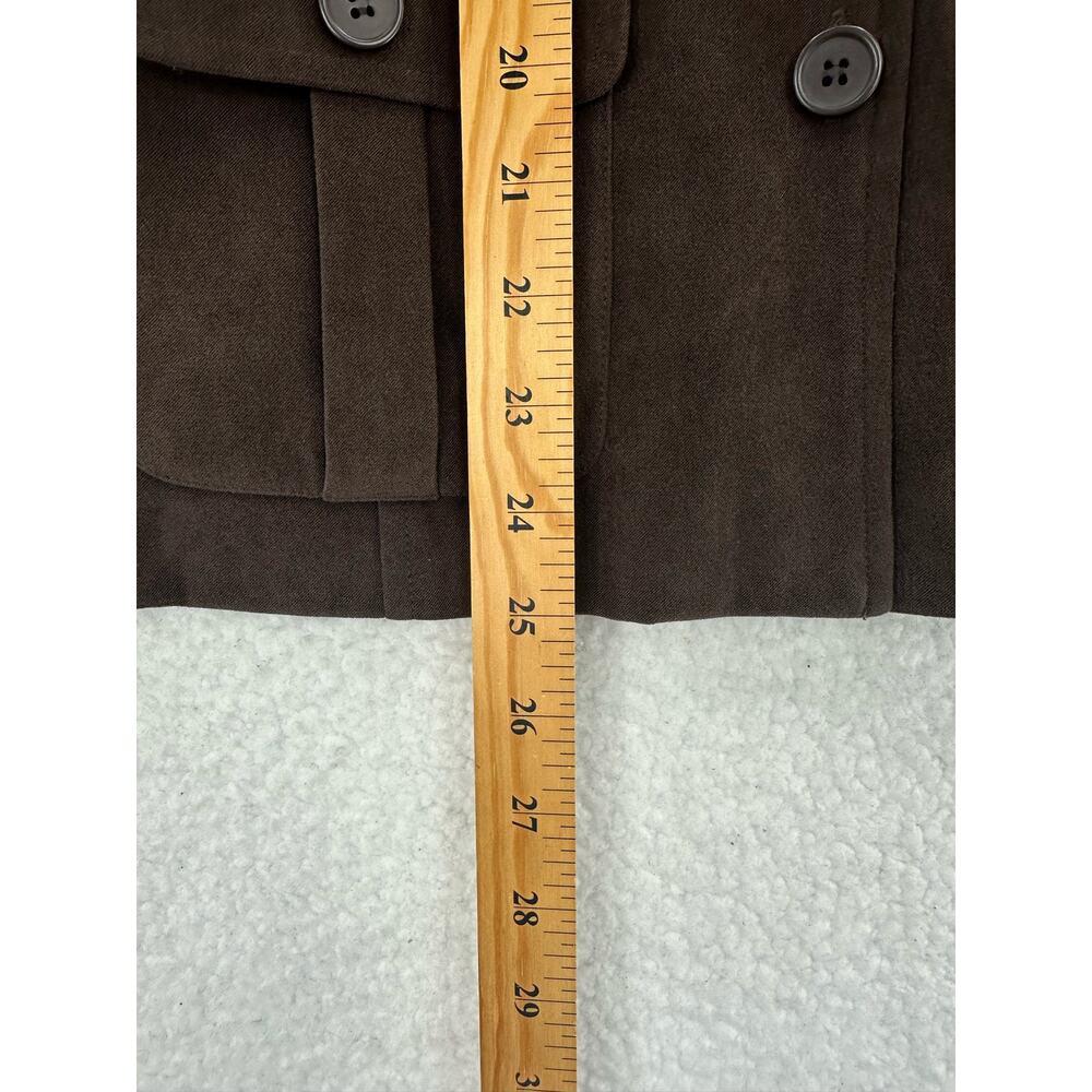 Norton Studio Petite Size 12P Faux Suede Jacket, Brown, Preowned - Picture 6 of 9